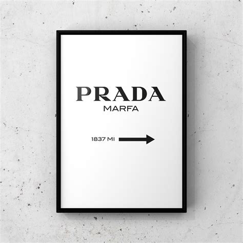 quadro prada marfa|Prada marfa wall art.